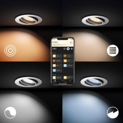 Philips 50411/31/P9 - LED Himmennysvalo Hue MILLISKIN 1xGU10/5W/230V
