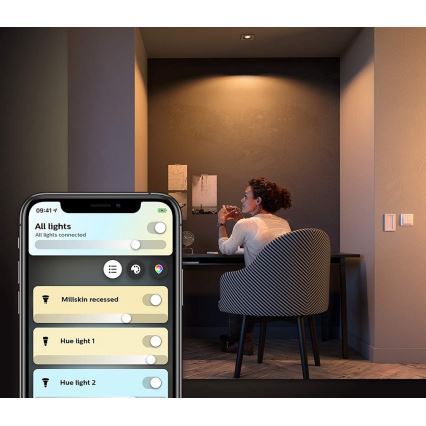 Philips  - LED Himmennysvalo Hue MILLISKIN 1xGU10/5W/230V