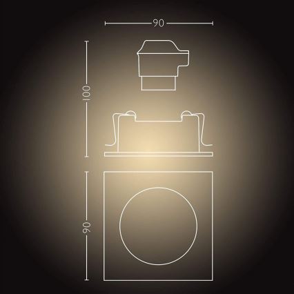 Philips  - LED Himmennysvalo Hue MILLISKIN 1xGU10/5W/230V