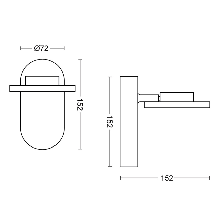 Philips - Himmennettävä LED-kohdevalo 1xLED/4,5W/230V