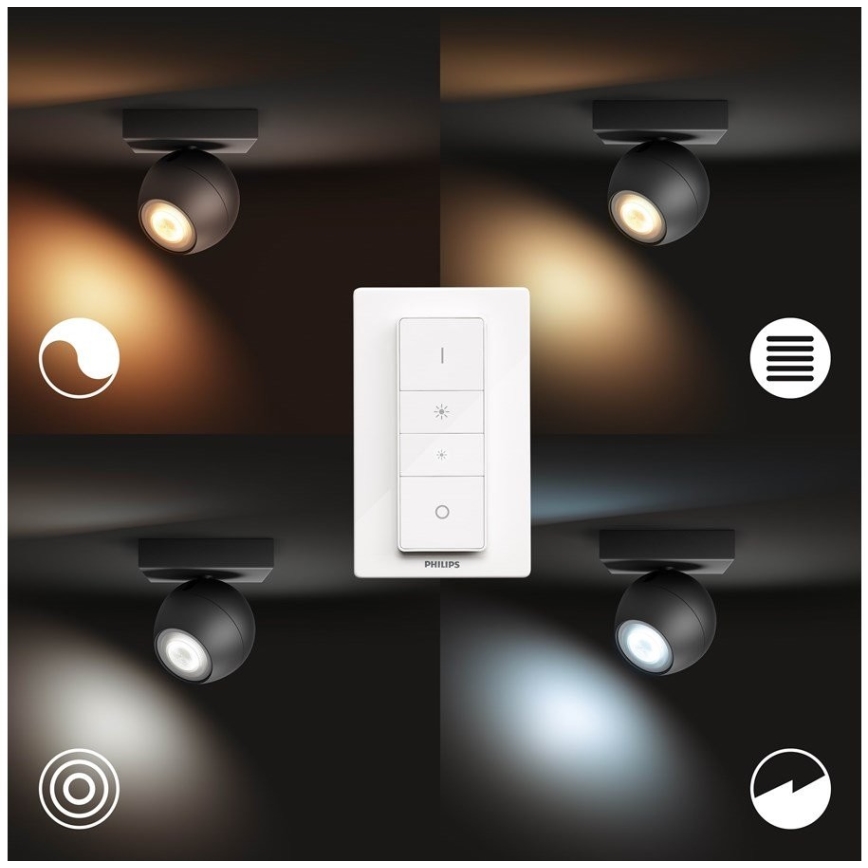 Philips - Himmennettävä LED-kohdevalo Hue BUCKRAM 1xGU10/5W/230V