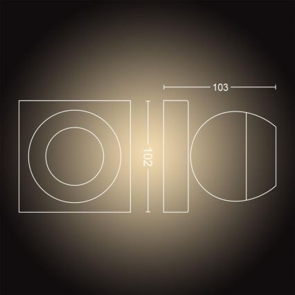 Philips - Himmennettävä LED-kohdevalo Hue BUCKRAM 1xGU10/5W/230V