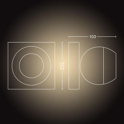 Philips - Himmennettävä LED-kohdevalo Hue BUCKRAM 1xGU10/5W/230V