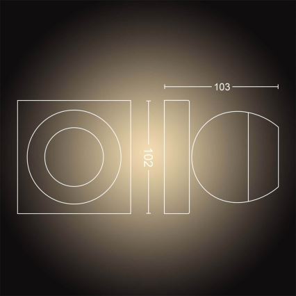 Philips - Himmennettävä LED-kohdevalo Hue BUCKRAM 1xGU10/5W/230V