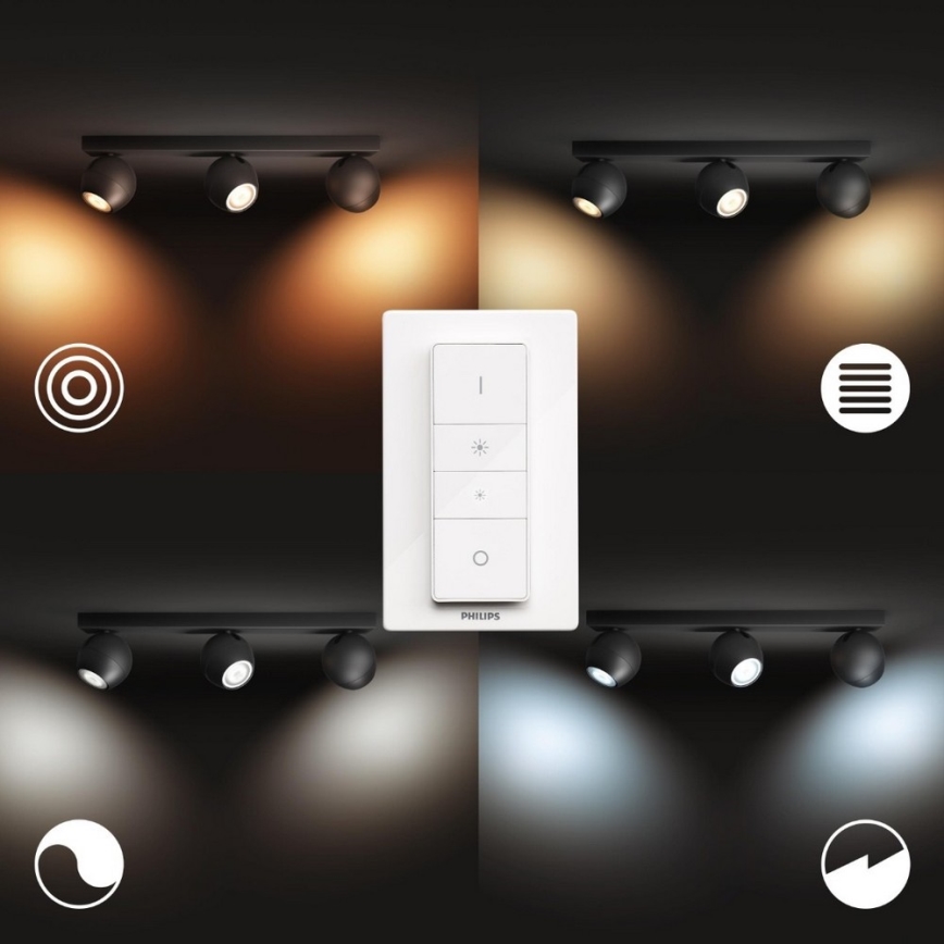 Philips - Himmennettävä LED-kohdevalo Hue BUCKRAM 3xGU10/5W/230V
