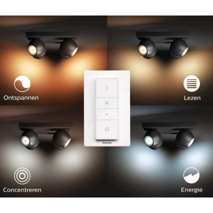 Philips - Himmennettävä LED-kohdevalo Hue BUCKRAM 4xGU10/5W/230V