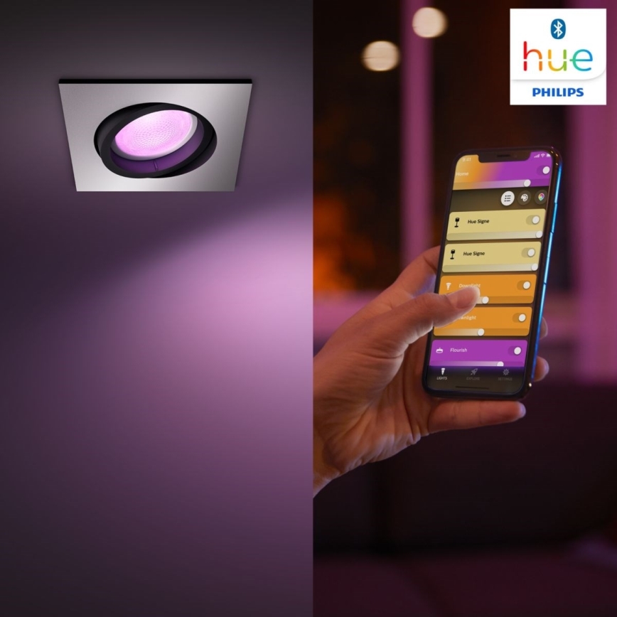 Philips - LED RGB Upotettu valo Hue CENTURA 1xGU10/5.7W/230V