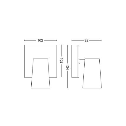 Philips - Kohdevalo 1xGU10/5,5W/230V