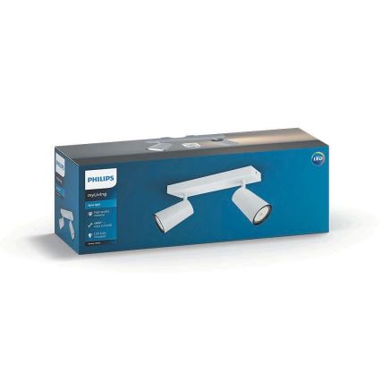 Philips - LED-kohdevalaisin 2xGU10/5,5W/230V