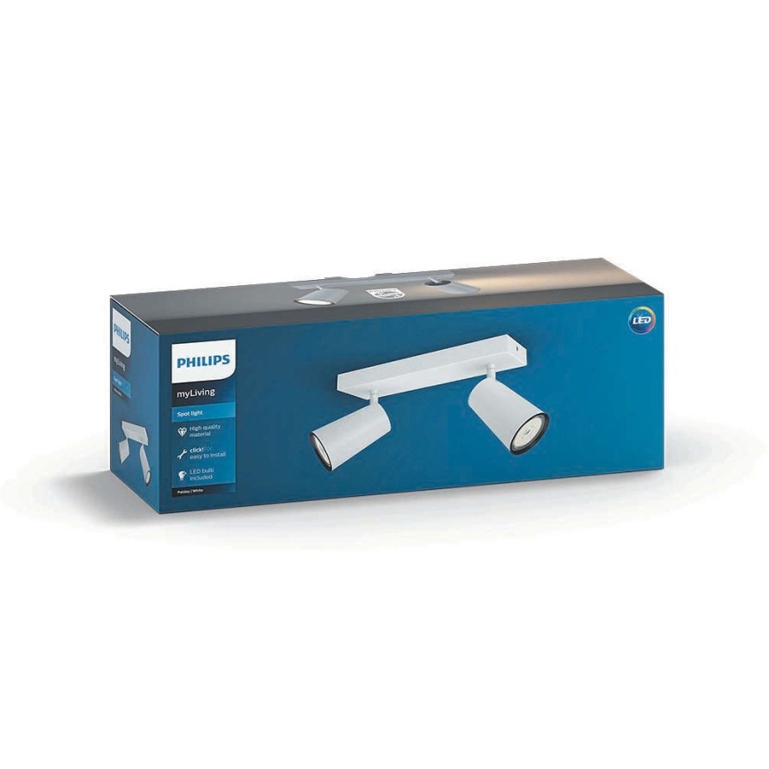 Philips - LED-kohdevalaisin 2xGU10/5,5W/230V