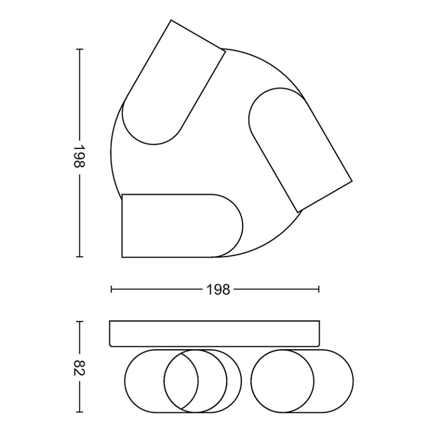 Philips - Kohdevalo 3xGU10/5,5W/230V