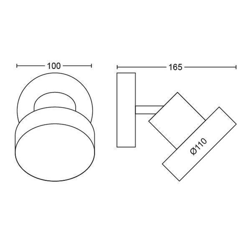 Philips 50601/30/P0 - LED-kohdevalaisin BUKKO LED/4,5W/230V