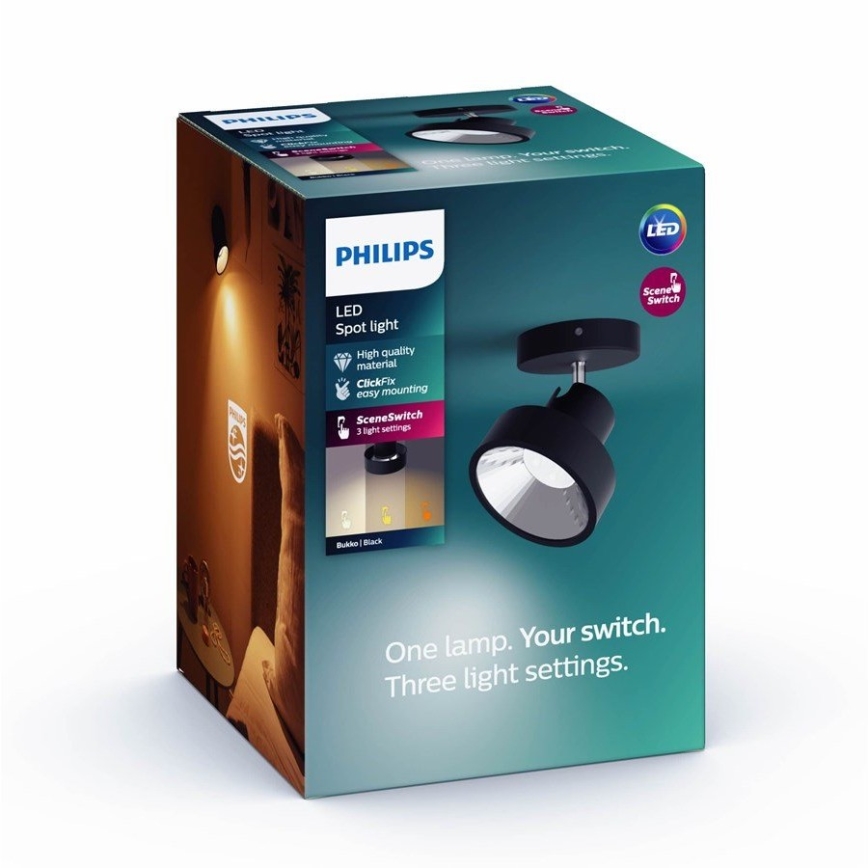 Philips 50601/30/P0 - LED-kohdevalaisin BUKKO LED/4,5W/230V