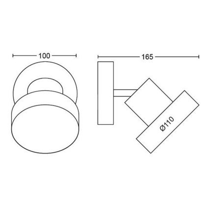 Philips 50601/31/P0 - LED-kohdevalaisin BUKKO LED/4,5W/230V