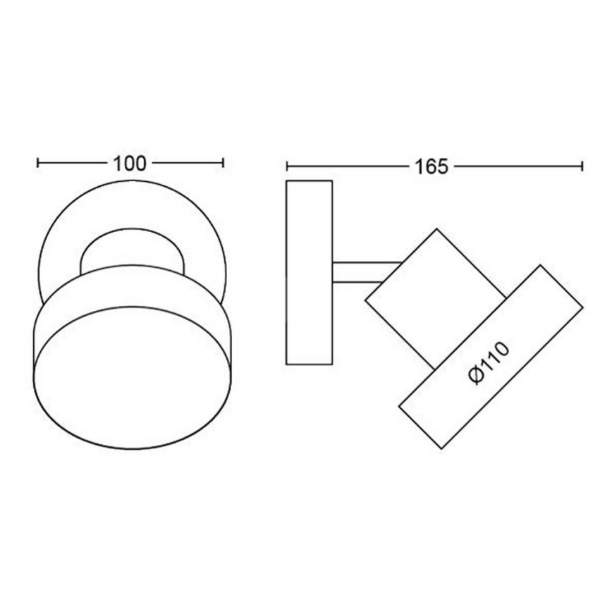 Philips 50601/31/P0 - LED-kohdevalaisin BUKKO LED/4,5W/230V