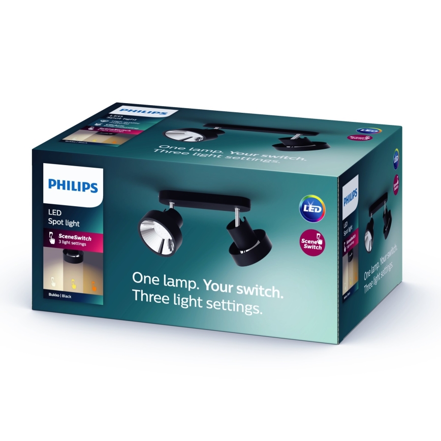 Philips 50602/30/P0 - Himmennettävä LED-kohdevalo BUKKO 2xLED/4,5W/230V