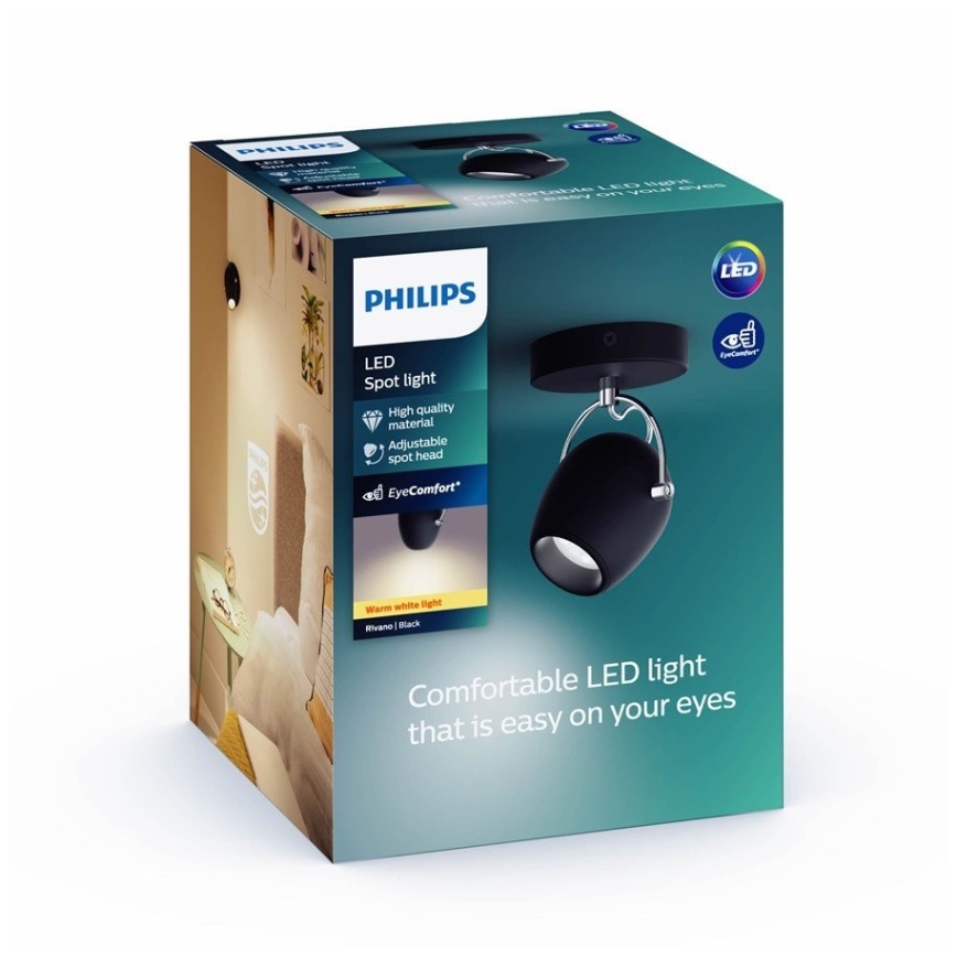 Philips 50611/30/P0 - LED-kohdevalaisin RIVANO LED/4,3W/230V