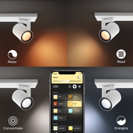 Philips - LED RGBW Himmennettävä kohdevalo Hue ARGENA 2xGU10/5,7W/230V