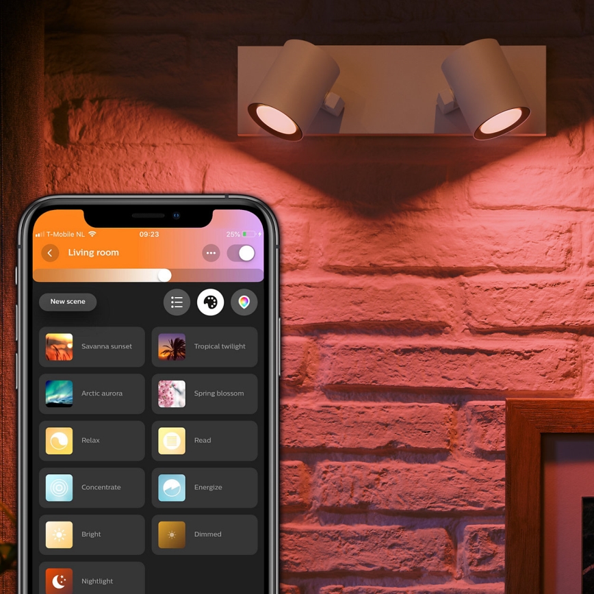 Philips - LED RGBW Himmennettävä kohdevalo Hue ARGENA 2xGU10/5,7W/230V