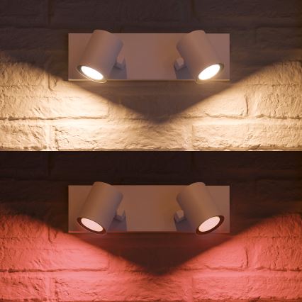 Philips - LED RGBW Himmennettävä kohdevalo Hue ARGENA 2xGU10/5,7W/230V