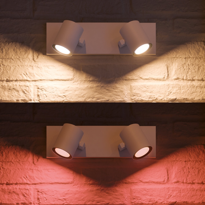 Philips - LED RGBW Himmennettävä kohdevalo Hue ARGENA 2xGU10/5,7W/230V