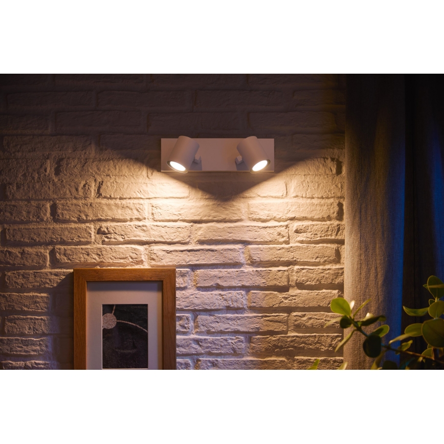 Philips - LED RGBW Himmennettävä kohdevalo Hue ARGENA 2xGU10/5,7W/230V