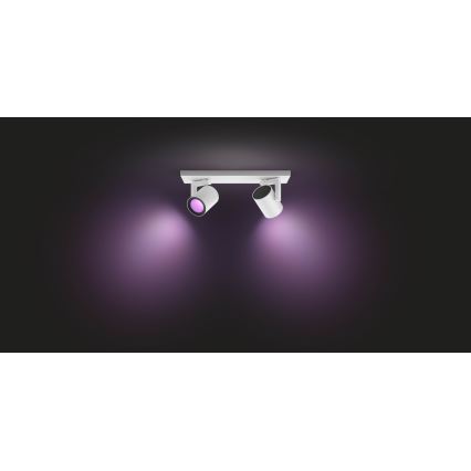 Philips - LED RGBW Himmennettävä kohdevalo Hue ARGENA 2xGU10/5,7W/230V