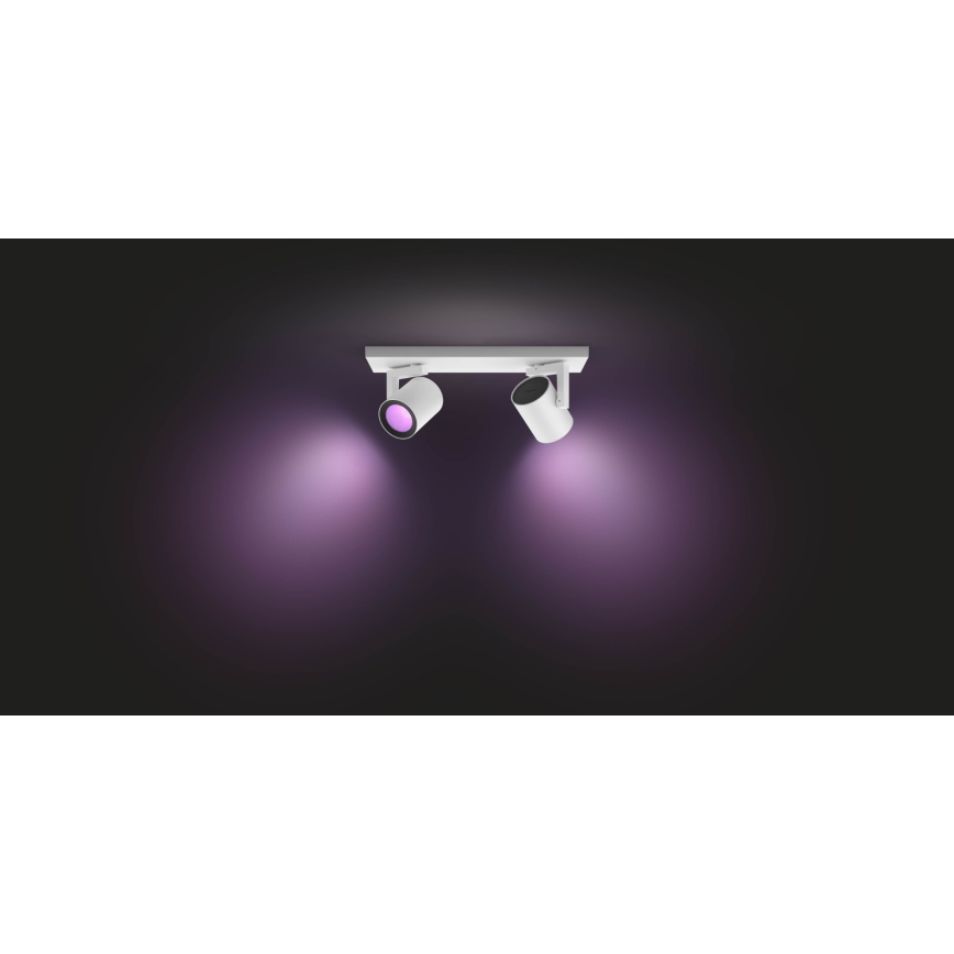 Philips - LED RGBW Himmennettävä kohdevalo Hue ARGENA 2xGU10/5,7W/230V