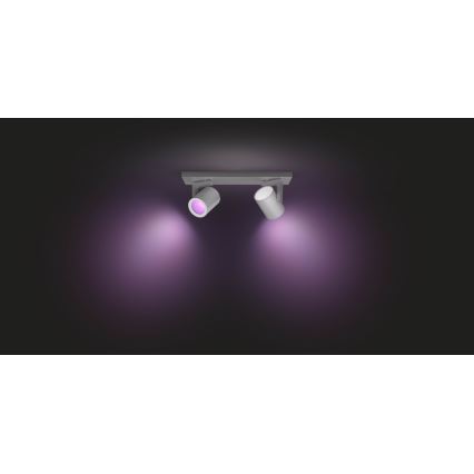 Philips - LED RGBW Himmennettävä kohdevalo Hue ARGENA 2xGU10/5,7W/230V