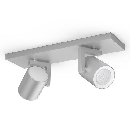 Philips - LED RGBW Himmennettävä kohdevalo Hue ARGENA 2xGU10/5,7W/230V