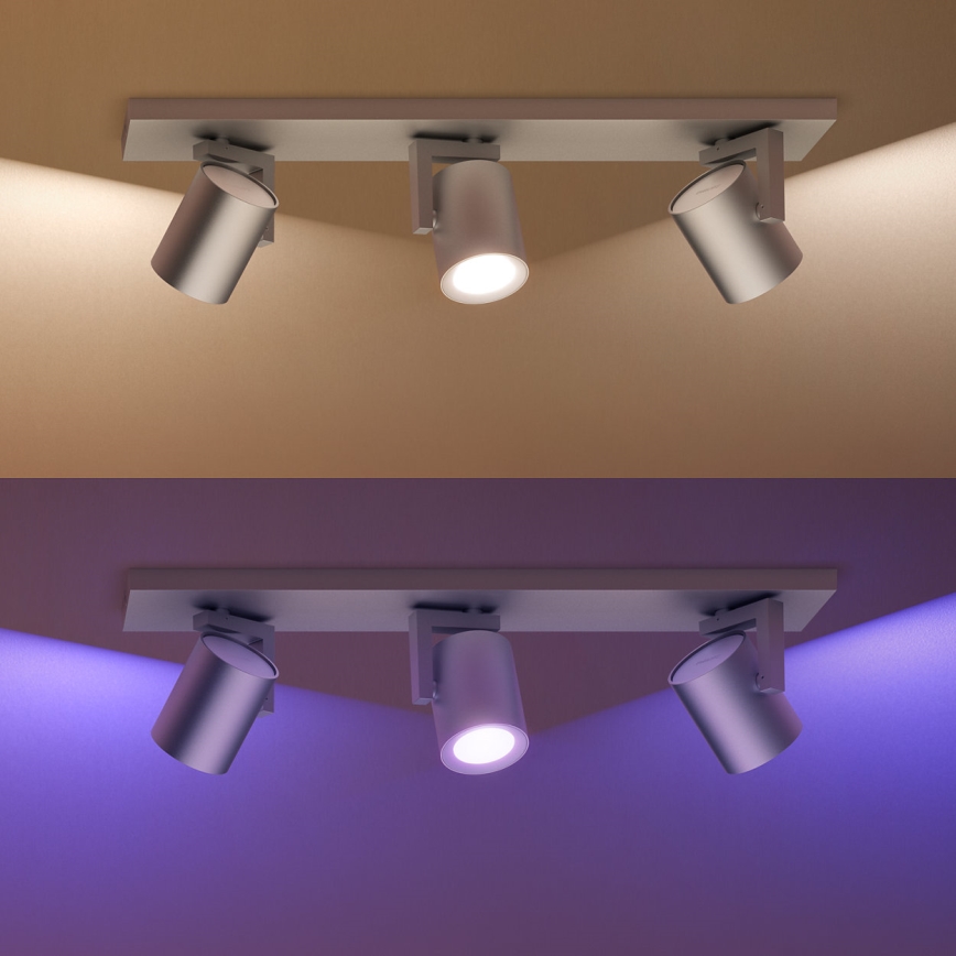 Philips - LED RGBW Himmennettävä kohdevalo Hue ARGENA 3xGU10/5,7W/230V
