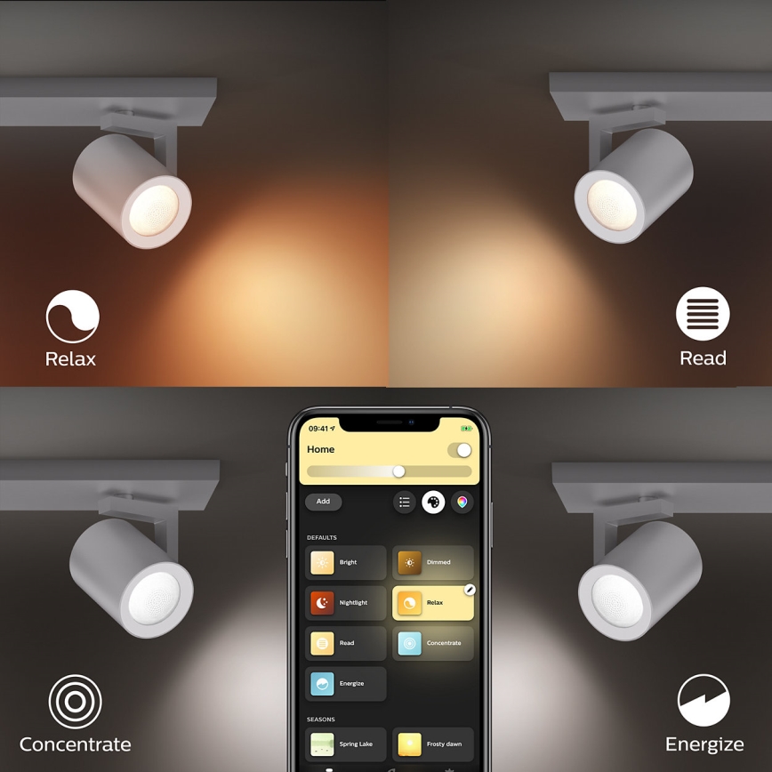 Philips - LED RGBW Himmennettävä kohdevalo Hue ARGENA 4xGU10/5,7W/230V