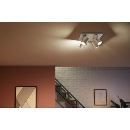 Philips - LED RGBW Himmennettävä kohdevalo Hue ARGENA 4xGU10/5,7W/230V