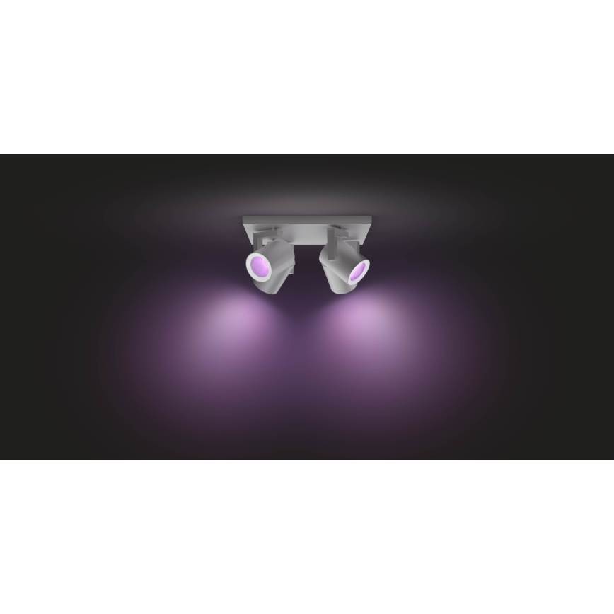 Philips - LED RGBW Himmennettävä kohdevalo Hue ARGENA 4xGU10/5,7W/230V