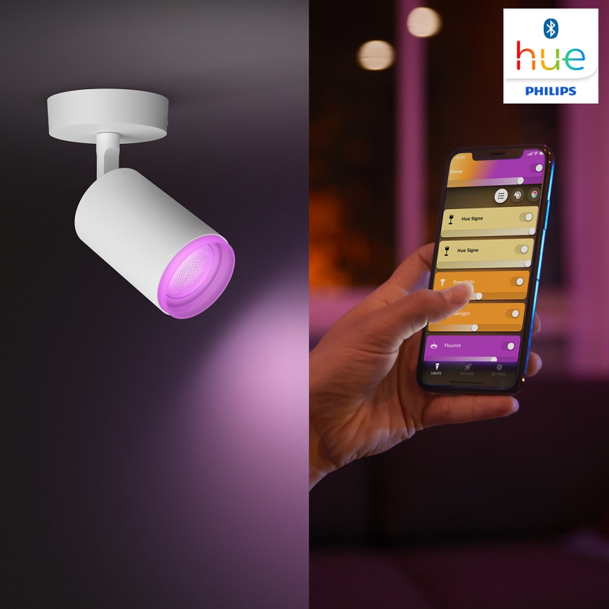 Philips - LED RGBW Himmennettävä kohdevalo Hue FUGATO 1xGU10/5,7W/230V