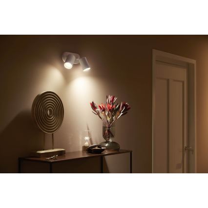 Philips - LED RGBW Himmennettävä kohdevalo Hue FUGATO 2xGU10/5,7W/230V