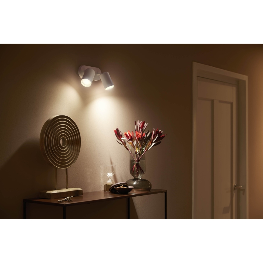 Philips - LED RGBW Himmennettävä kohdevalo Hue FUGATO 2xGU10/5,7W/230V