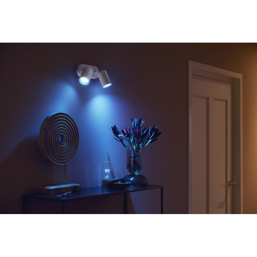 Philips - LED RGBW Himmennettävä kohdevalo Hue FUGATO 2xGU10/5,7W/230V