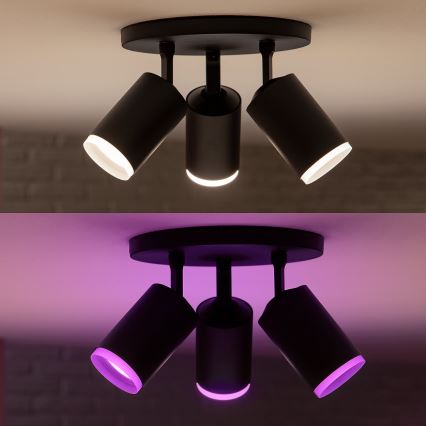 Philips - LED RGBW Himmennettävä kohdevalo Hue FUGATO 3xGU10/5,7W/230V