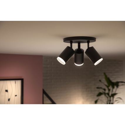 Philips - LED RGBW Himmennettävä kohdevalo Hue FUGATO 3xGU10/5,7W/230V
