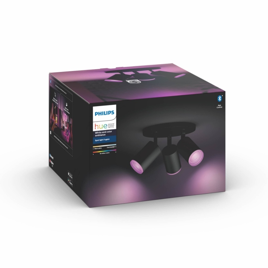 Philips - LED RGBW Himmennettävä kohdevalo Hue FUGATO 3xGU10/5,7W/230V
