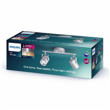 Philips 50662/14/P0 - LED-kohdevalaisin BYRE 2xLED/4,3W/230V 2200/2500/2700K