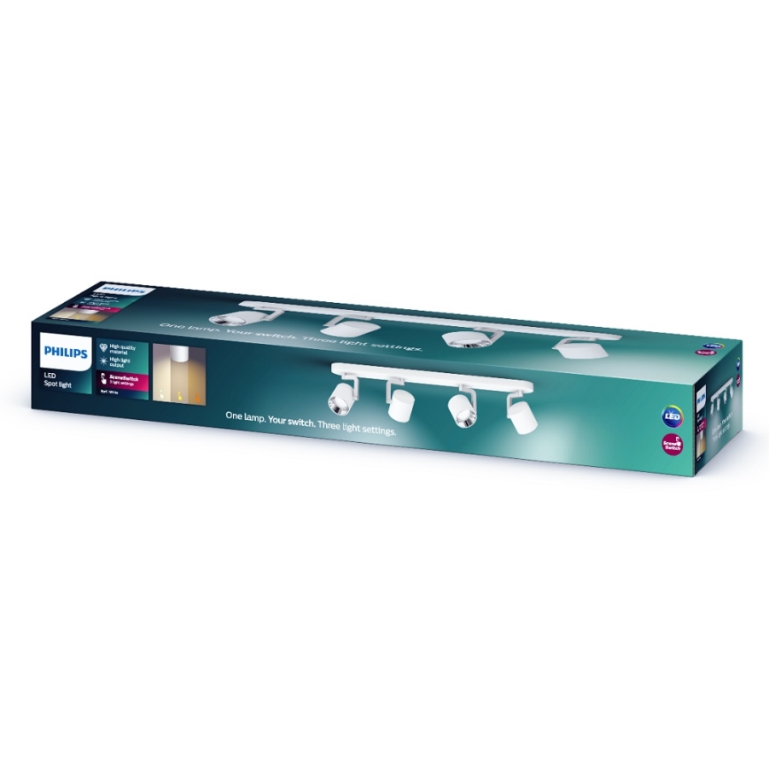 Philips - Himmennettävä LED-kohdevalo 4xLED/4.5W/230V