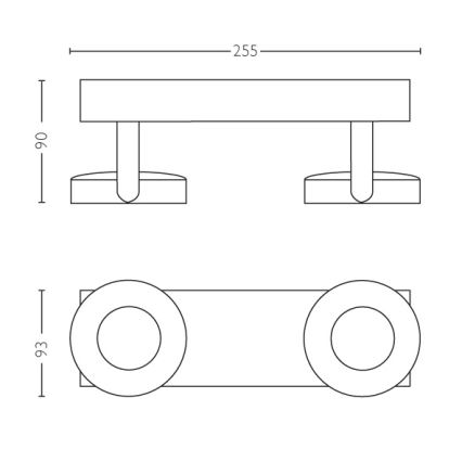Philips - Himmennettävä kohdevalo 2xLED/4,5W