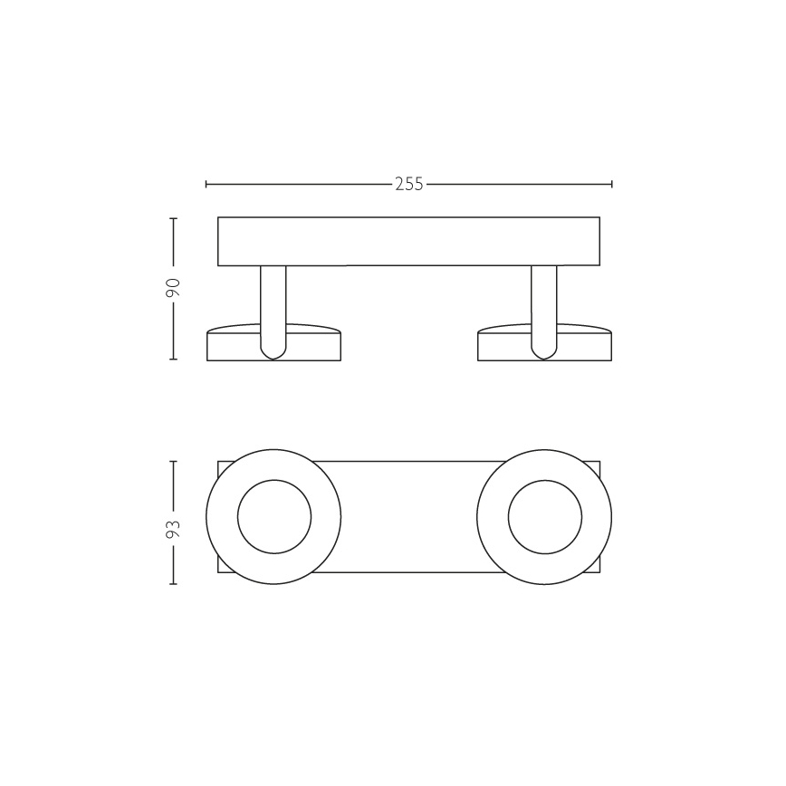 Philips - Himmennettävä kohdevalo 2xLED/4,5W