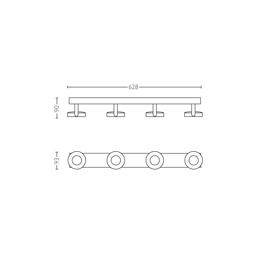 Philips - Himmennettävä kohdevalo 4xLED/4,5W