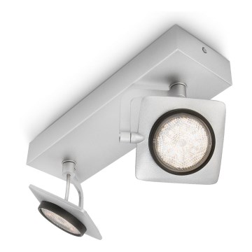 Philips 53192/48/P0 - LED-kohdevalaisin MILLENNIUM 2xLED/4,5W/230V