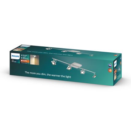 Philips 53194/48/P0 - LED-kohdevalaisin MILLENNIUM 4xLED/4,5W/230V