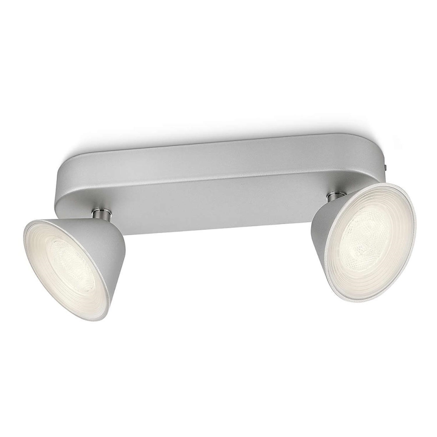 Philips 53282/48/16 - LED-kohdevalaisin TWEED 2xLED/3W/230V