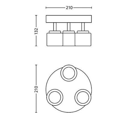 Philips - LED-kohdevalaisin 3xLED/4W/230V